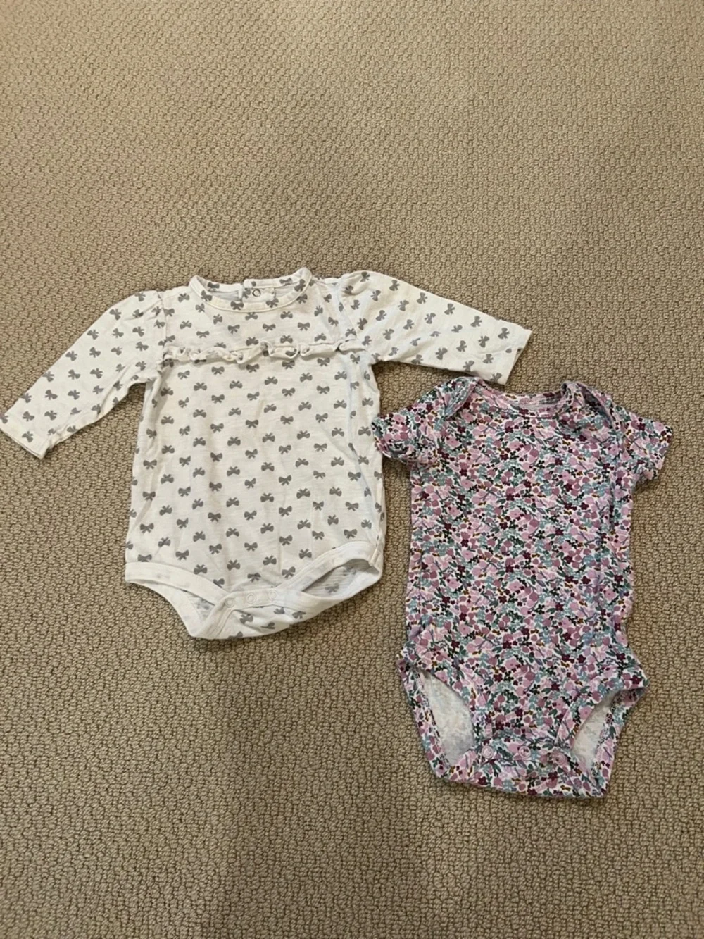 Baby Girl Outfit Bundle 3 Months 6pc Carter’s Sets Tops Everyday Clothes - Picture 5 of 8